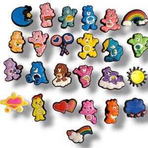 25 pc Caring Bears Shoe Charms | Shoe Accessories